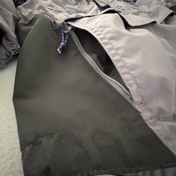 VTG Columbia Sportswear CO Anorak Pullover Jacket Large Gray Purple Black Hood - Picture 8 of 16